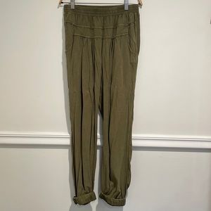 Anthropologie joggers hunter green S